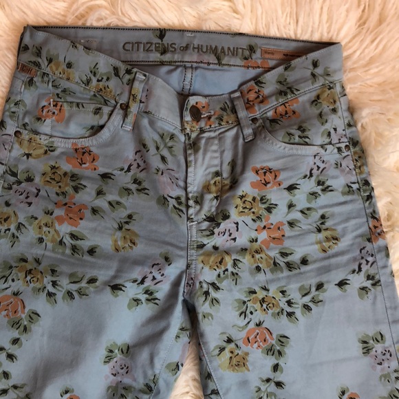 Citizens of Humanity high rise floral jeans - Picture 7 of 8